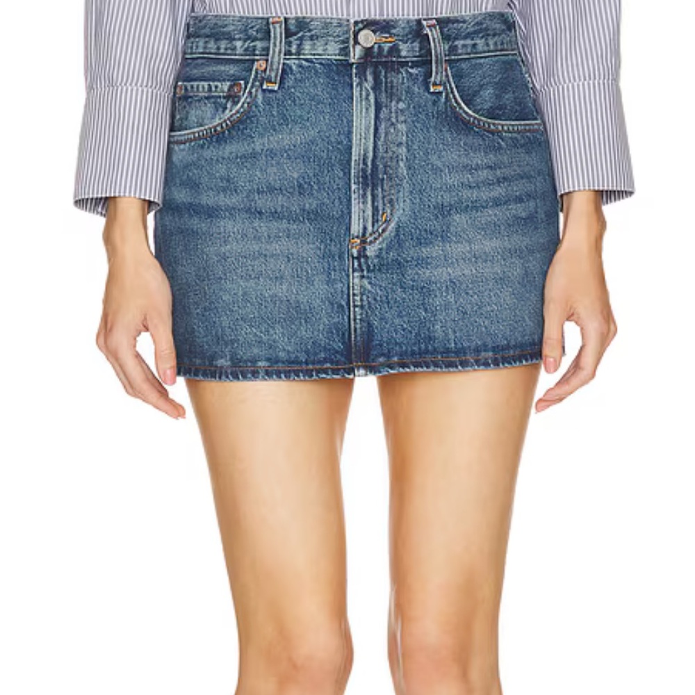 AGOLDE Alek Mini Denim Skirt Dwell